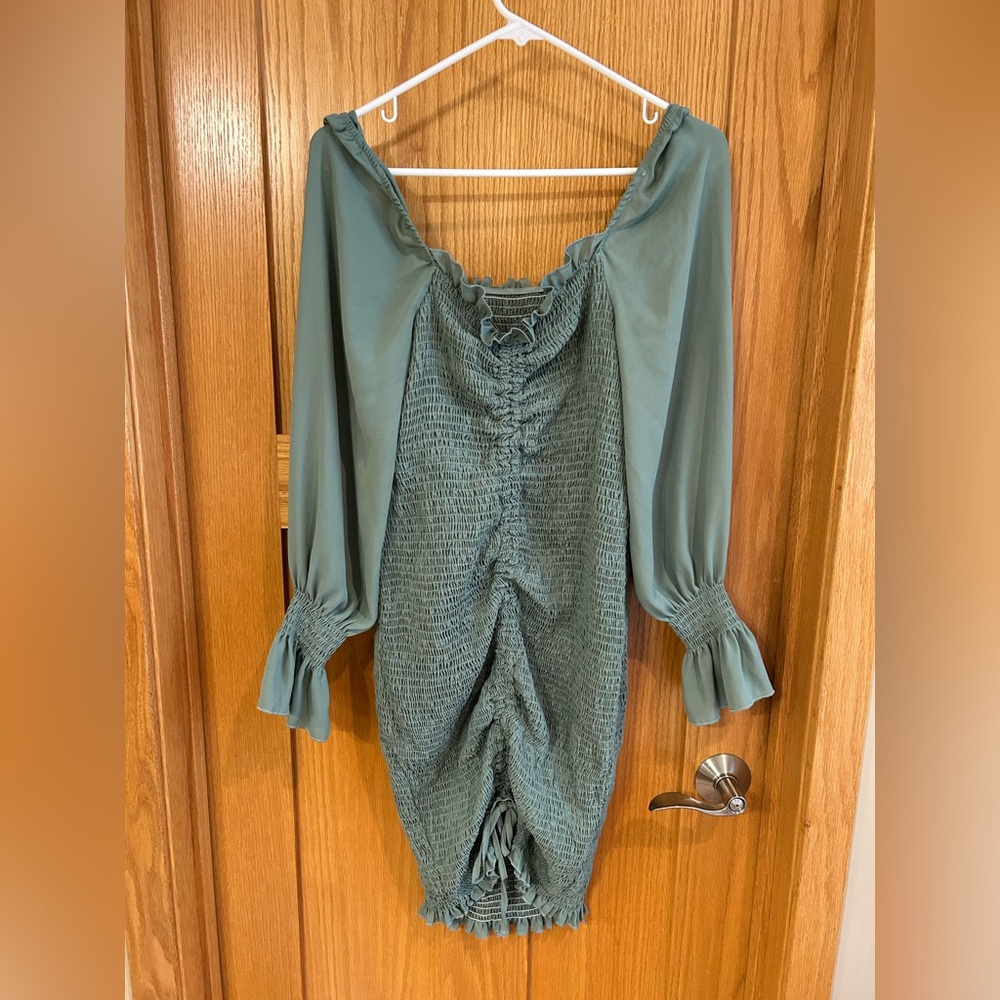 NWOT Sage‎ Green Mini Dress M